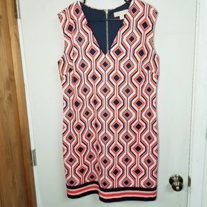 Michael Kors Geometric Midi Dress